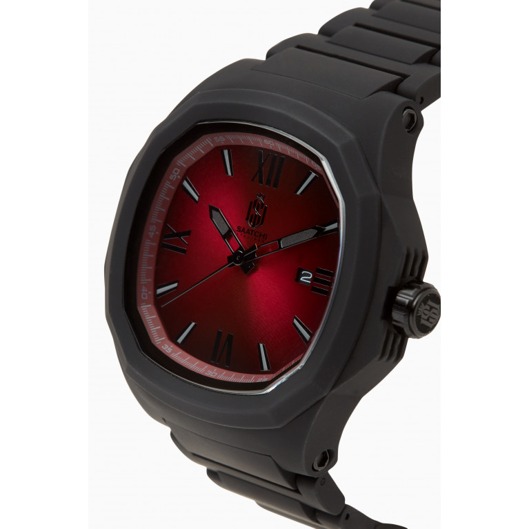 Saatchi - Verona Japanese Quartz Watch Red