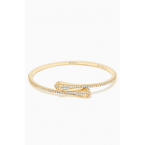 Marli - Cleo Diamond Slim Slip-on Bracelet in 18kt Yellow Gold