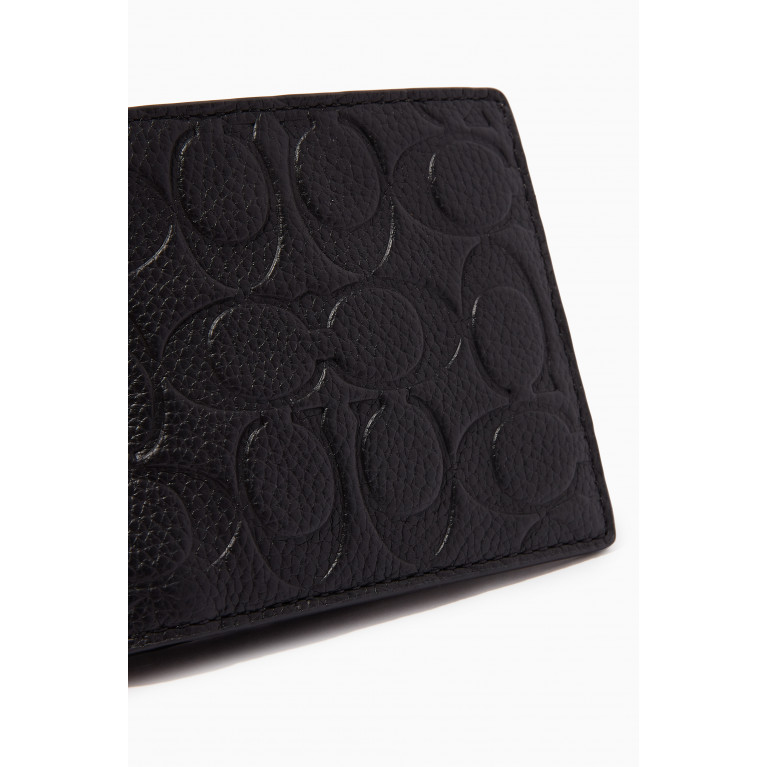 Coach - 3-in-1 Wallet in Signature Leather Black