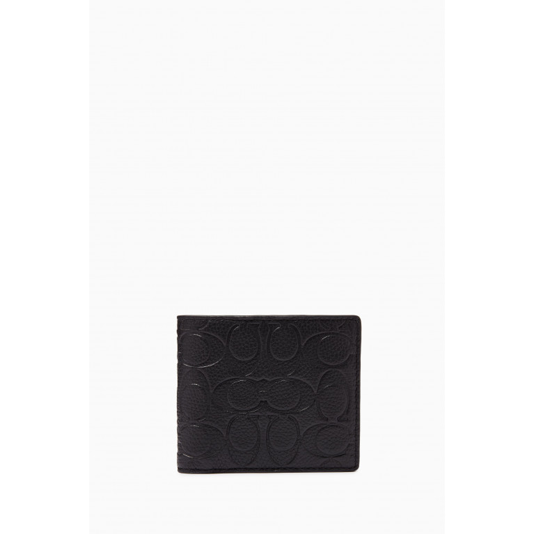 Coach - 3-in-1 Wallet in Signature Leather Black