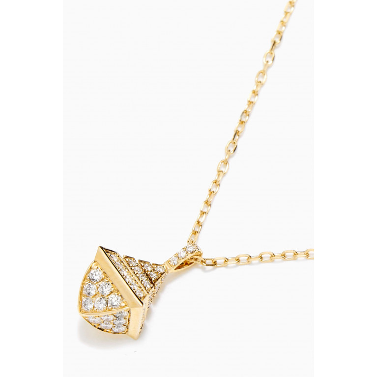 Marli - Cleo Rev Diamond Mini Pendant in 18kt Yellow Gold
