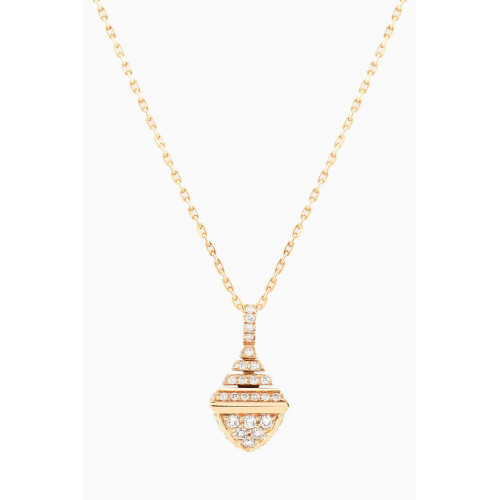 Marli - Cleo Rev Diamond Mini Pendant in 18kt Yellow Gold