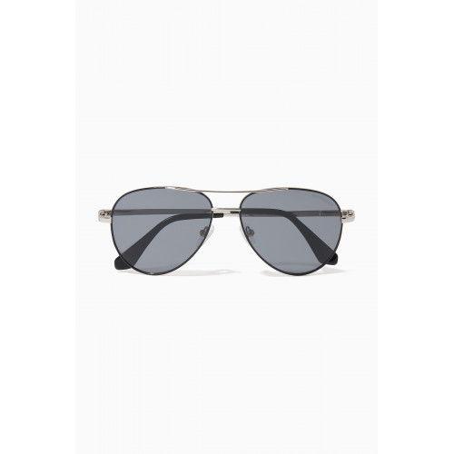 Roderer - James Aviator Sunglasses Silver