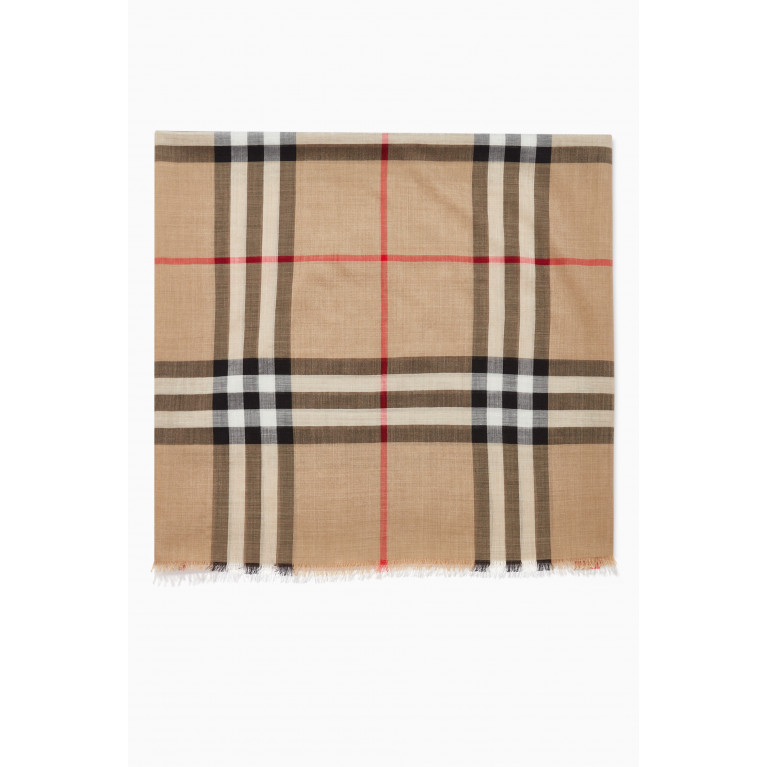 Burberry - Scarf in Vintage Check Wool Silk