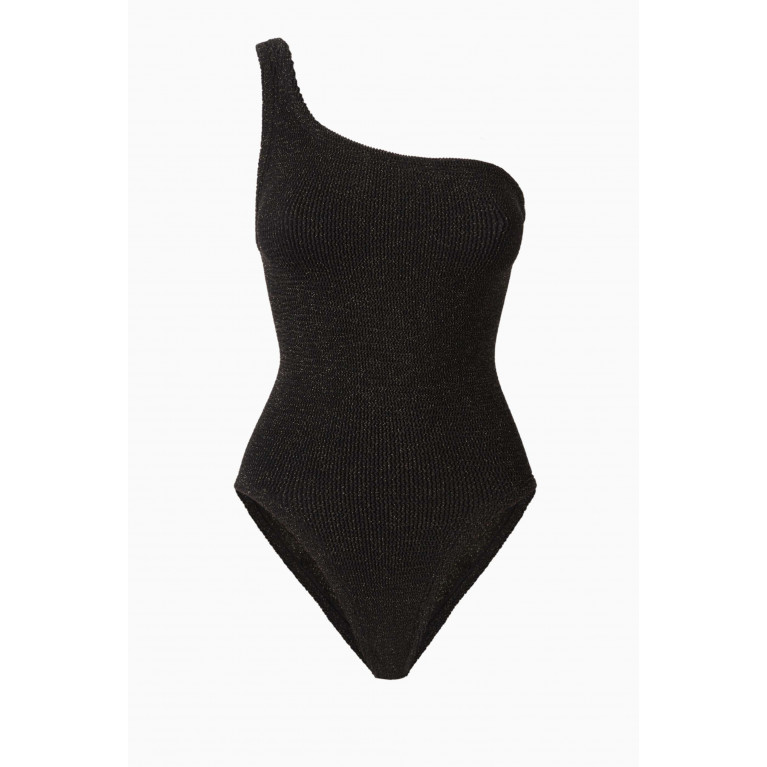 Hunza G - Nancy One-piece Swimsuit in Crinkle Nylon Black