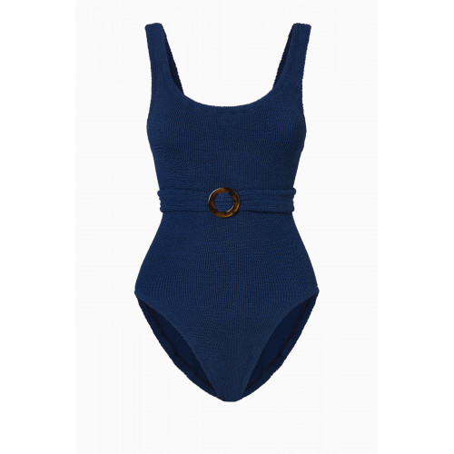 Hunza G - Solitaire One-Piece Swimsuit Blue