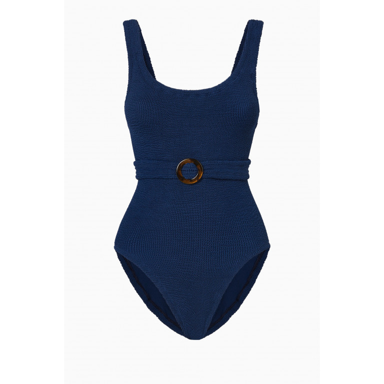 Hunza G - Solitaire One-Piece Swimsuit Blue