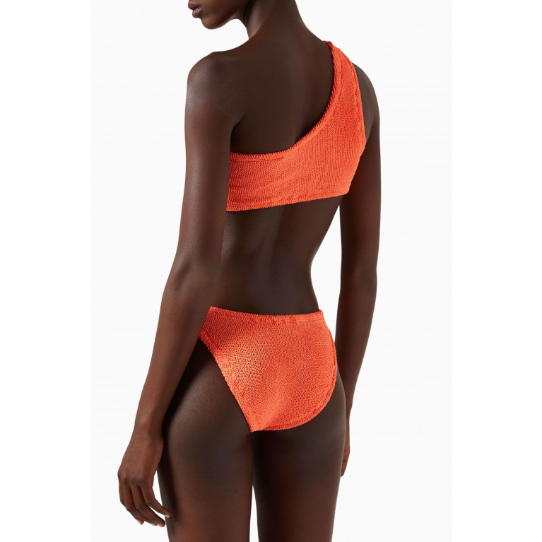 Hunza G - Nancy One-Shoulder Bikini Orange