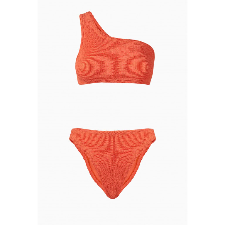 Hunza G - Nancy One-Shoulder Bikini Orange