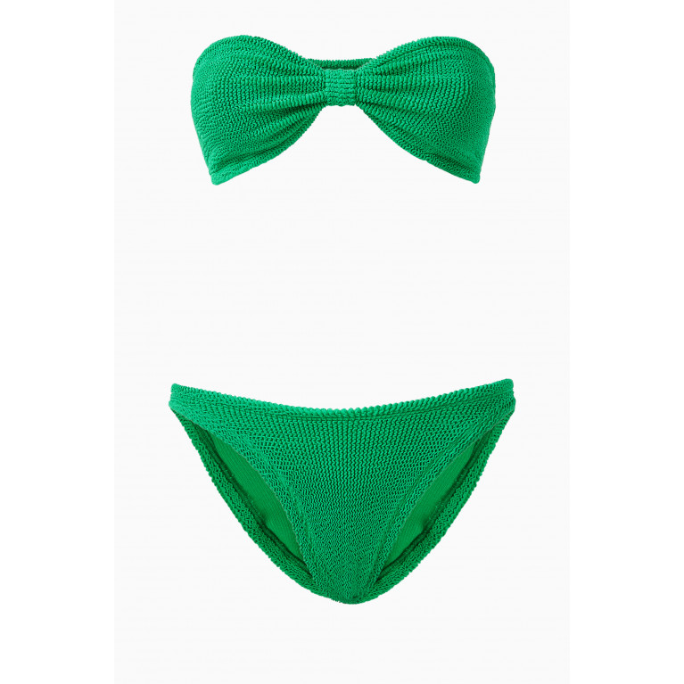 Hunza G - Jean Bandeau Bikini Green