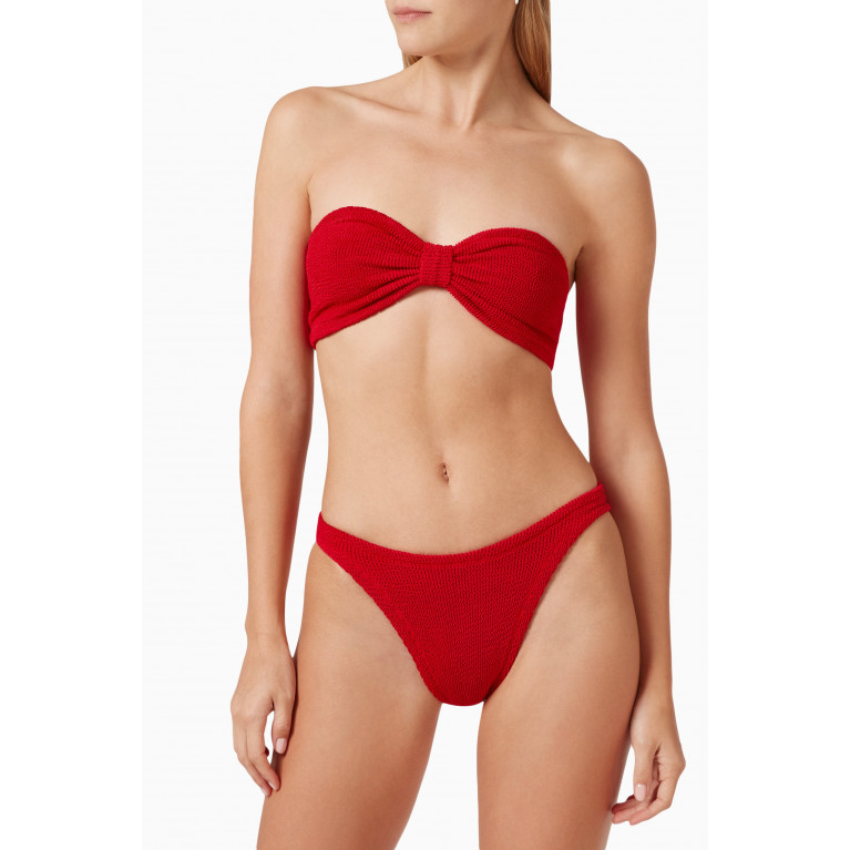 Hunza G - Jean Bandeau Bikini Red