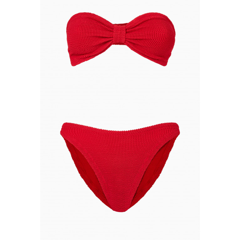 Hunza G - Jean Bandeau Bikini Red