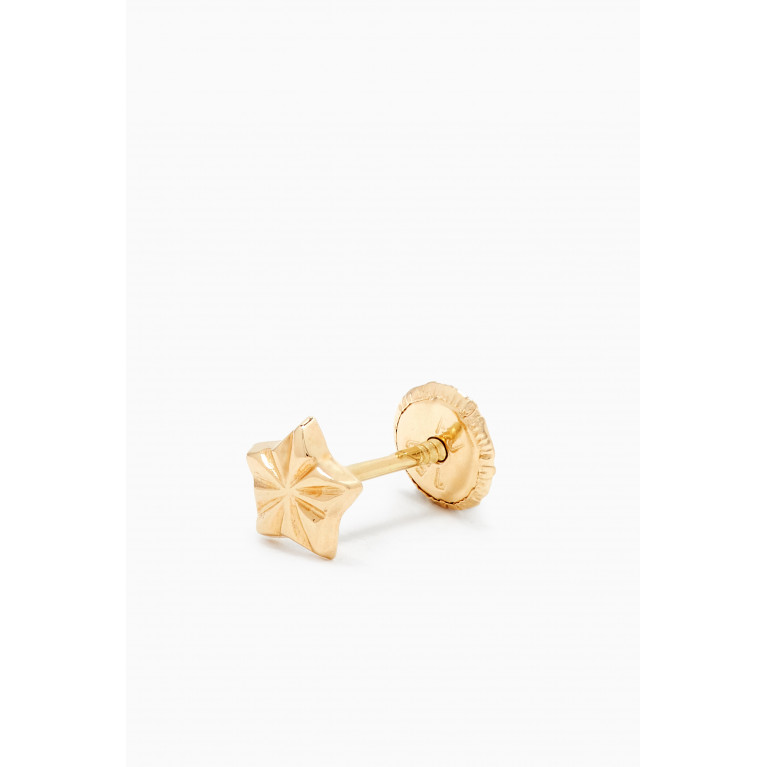 Baby Fitaihi - Star Stud Earrings in 18kt Yellow Gold