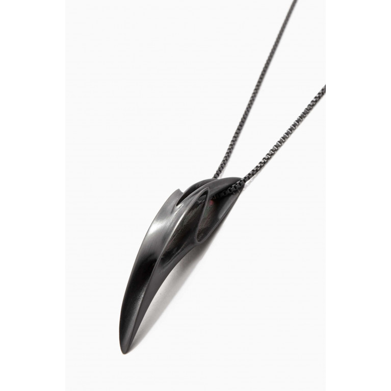 Tateossian - x Zaha Hadid Design Twisted Pendant in Stainless Steel
