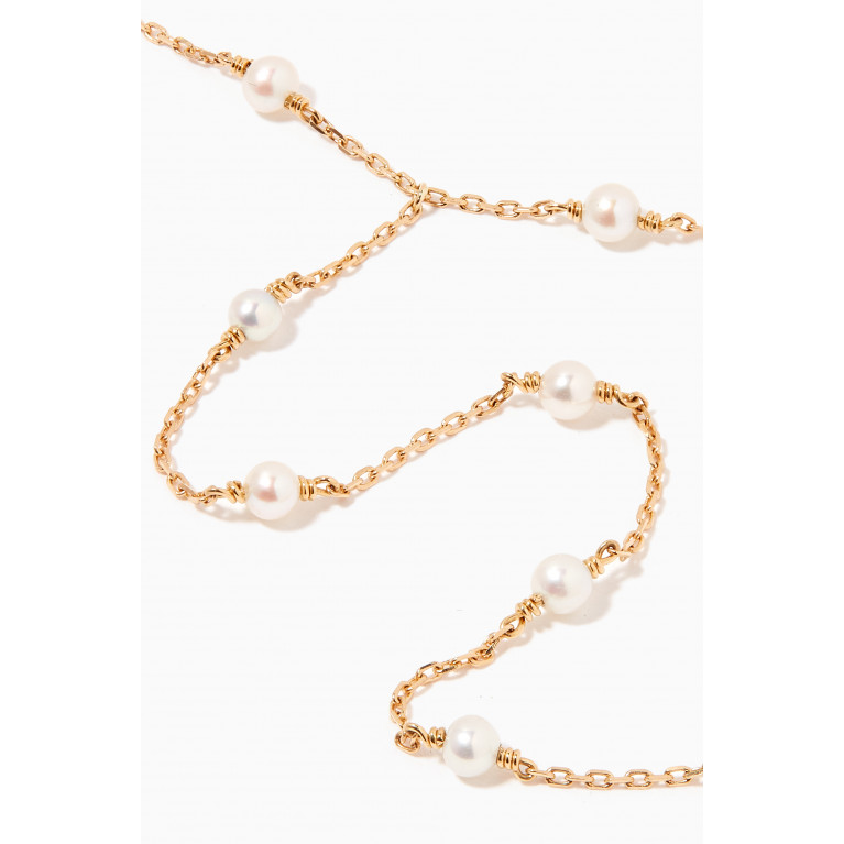 Aquae Jewels - Pearl Hand Chain in 18kt Gold