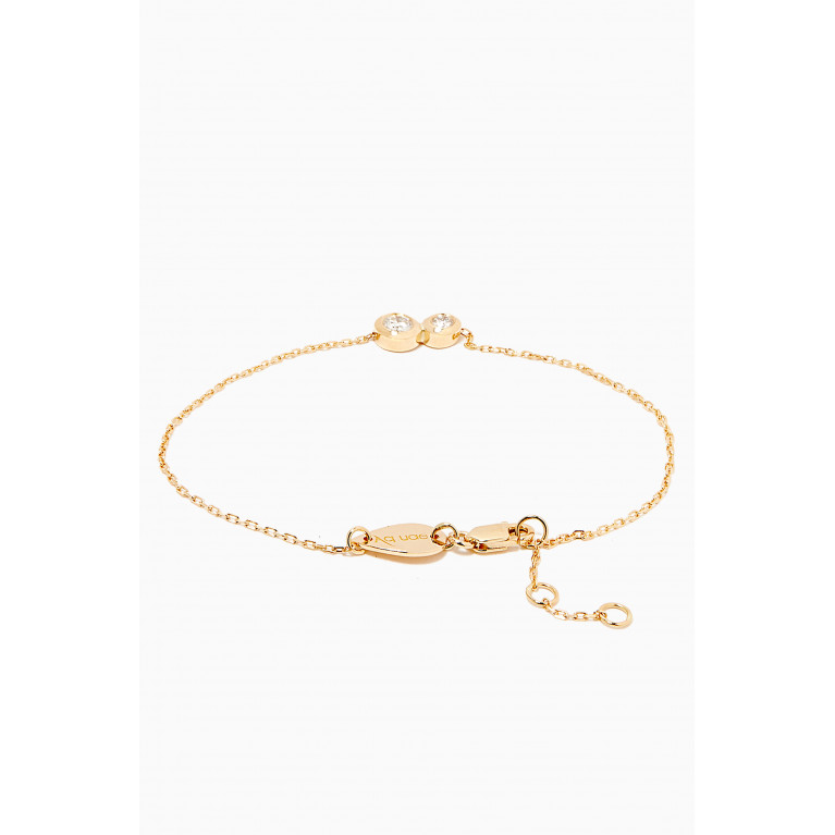 Aquae Jewels - Duo Diamond Bracelet in 18kt Yellow Gold