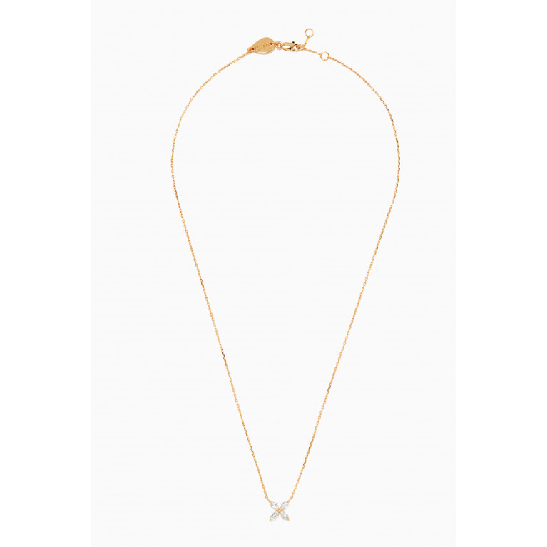 Aquae Jewels - Filipina Diamond Necklace in 18kt Yellow Gold