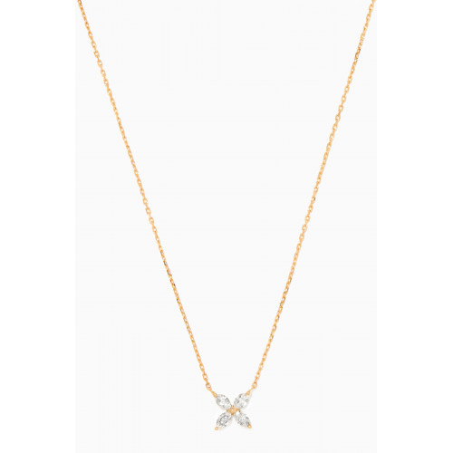 Aquae Jewels - Filipina Diamond Necklace in 18kt Yellow Gold