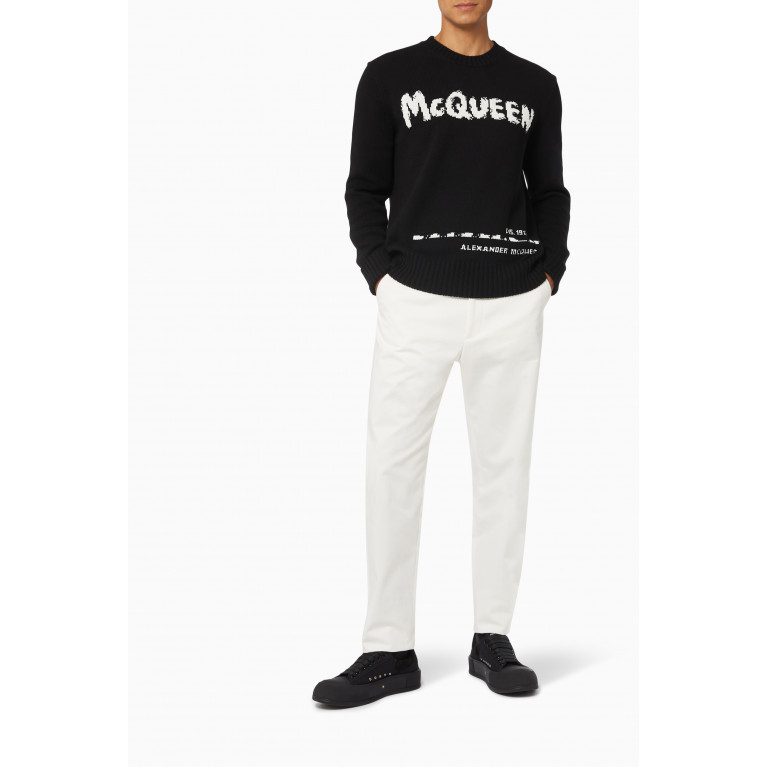 Alexander McQueen - Logo Graffiti Sweater