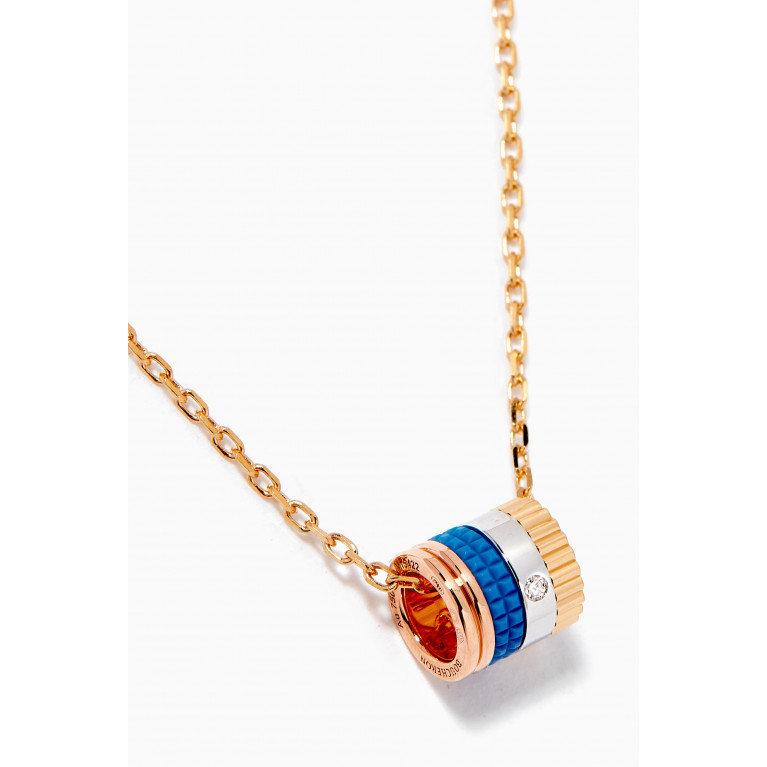 Boucheron - Quatre Blue Edition Mini Ring Pendant with Diamond in 18kt Gold