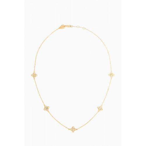 Aquae Jewels - Lucia Diamond Necklace in 18kt Yellow Gold Yellow