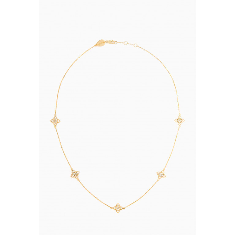 Aquae Jewels - Lucia Diamond Necklace in 18kt Yellow Gold Yellow
