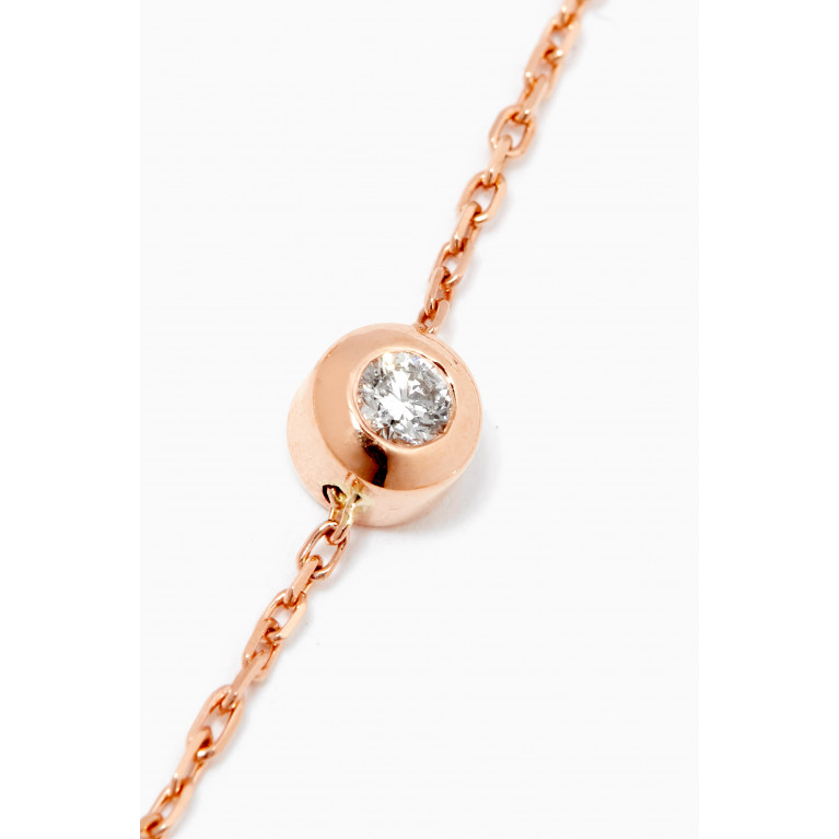 Aquae Jewels - Diamond Foot Chain in 18kt Rose Gold