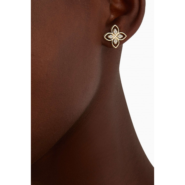 Aquae Jewels - Felicity Pure Diamond Earrings in 18kt Yellow Gold Yellow