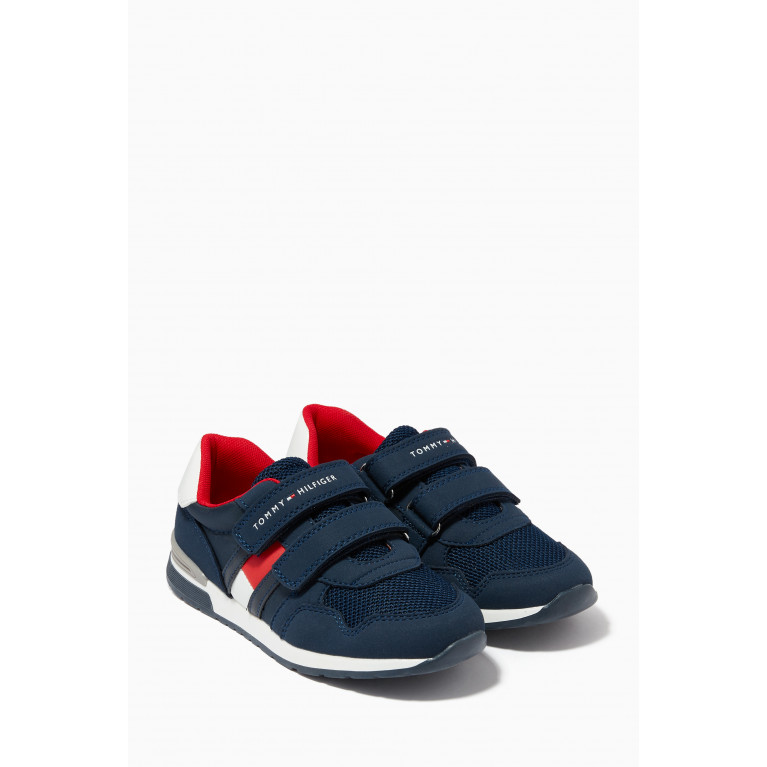 Tommy Hilfiger - TH Flag Sneakers in Mesh & Suede