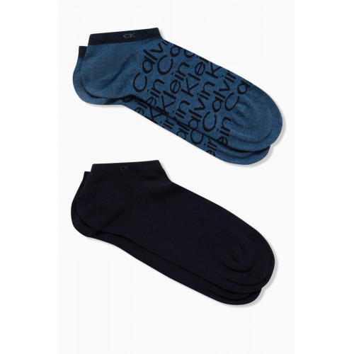 Calvin Klein - Knit Trainer Socks, Set of 2 Grey