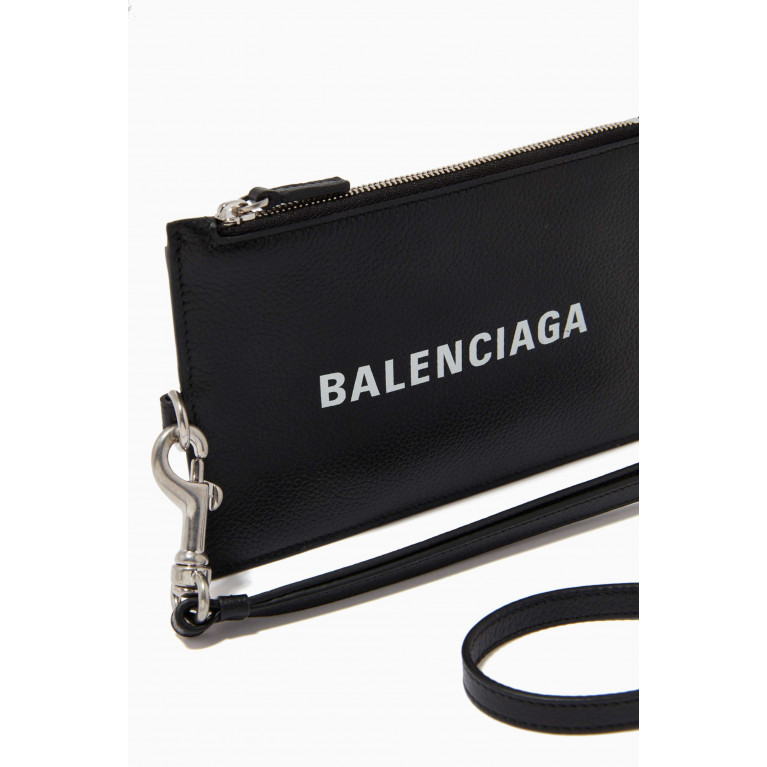 Balenciaga - Cash Passport & Phone Zipped Holder in Grained Calfskin