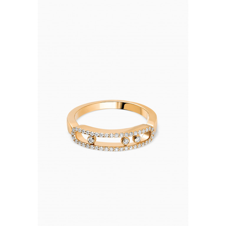 Messika - Baby Move Pavé Diamond Ring in 18kt Yellow Gold Gold