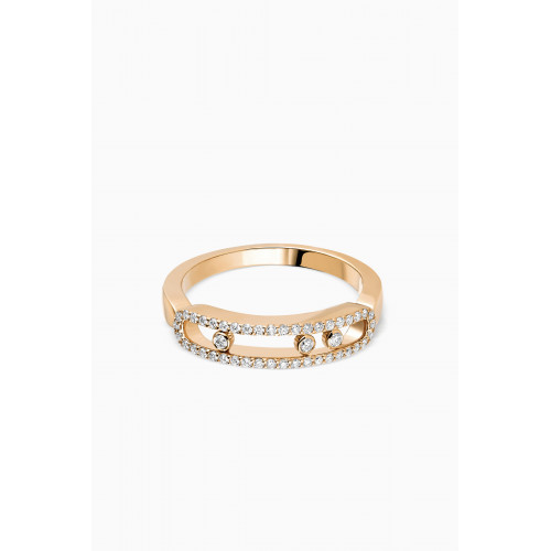 Messika - Baby Move Pavé Diamond Ring in 18kt Yellow Gold Yellow