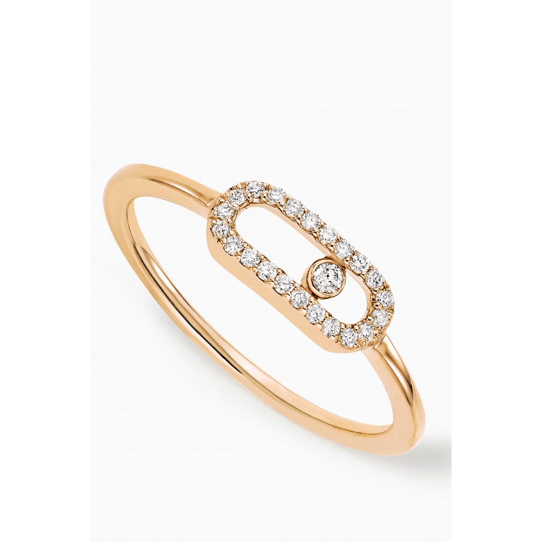 Messika - Move Uno Diamond Ring in 18kt Yellow Gold