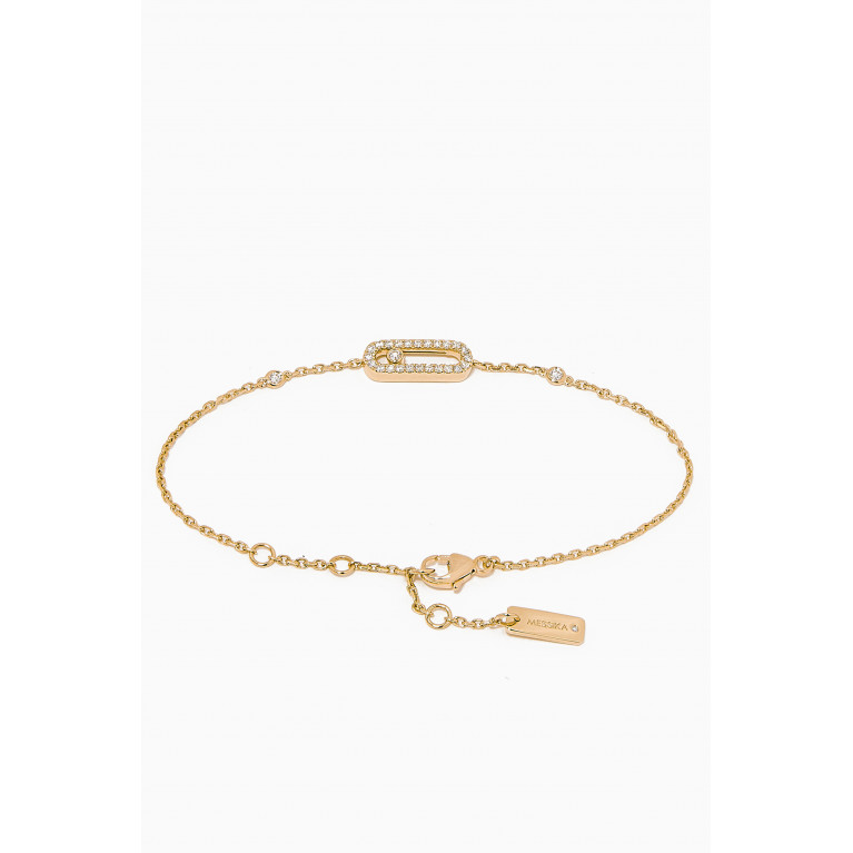 Messika - Move Uno Pavé Diamond Bracelet in 18kt Yellow Gold