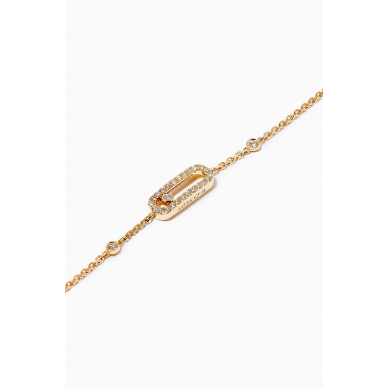 Messika - Move Uno Pavé Diamond Bracelet in 18kt Yellow Gold