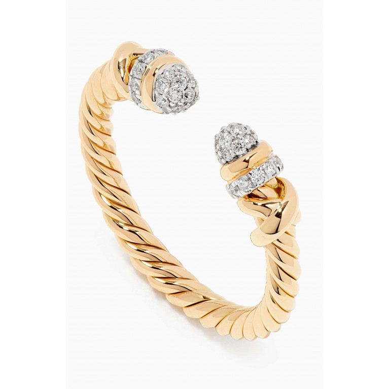 David Yurman - Petite Helena Diamond Ring in 18kt Yellow Gold