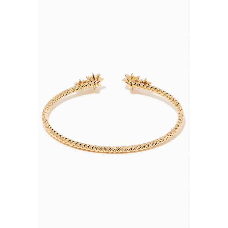 David Yurman - Petite Starburst Bracelet with Pavé Diamonds 18kt Yellow Gold