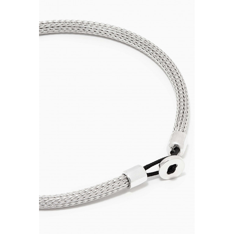 Miansai - Nexus Knit Bracelet in Sterling Silver