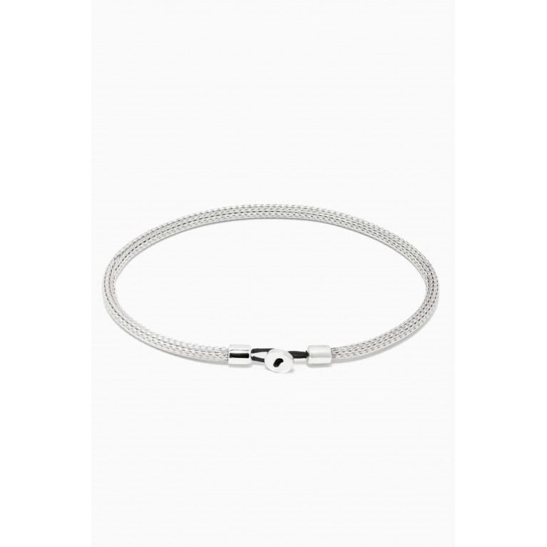 Miansai - Nexus Knit Bracelet in Sterling Silver