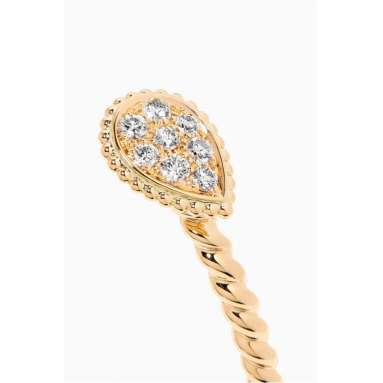 Boucheron - Serpent Bohème Double S Motif Diamond Bracelet with Turquoise in 18kt Yellow Gold