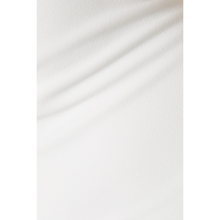 Solace London - Palmer Crepe Evening Gown White