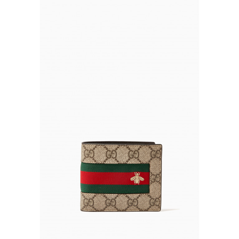 Gucci - Web GG Wallet in Supreme Canvas