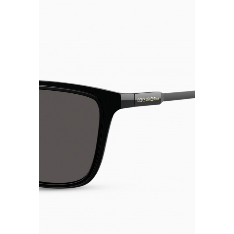 Dolce & Gabbana - Step Injection Square Sunglasses in Nylon Fibre