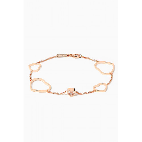 Chopard - Happy Hearts Diamond Bracelet in 18kt Rose Gold