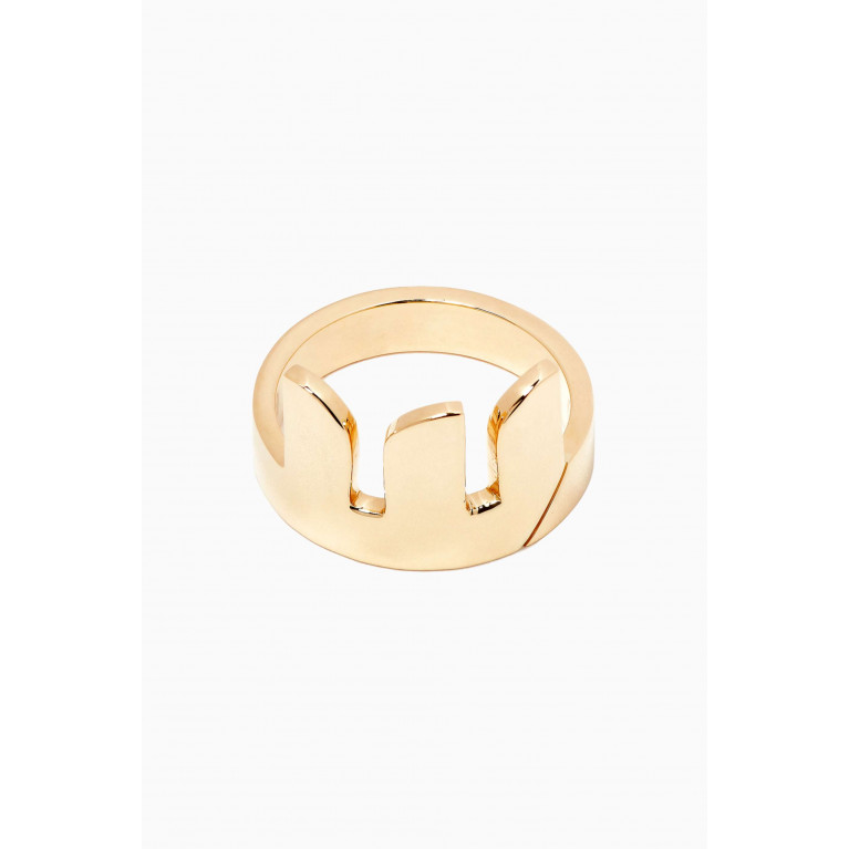Bil Arabi - "S" Ring in 18kt Yellow Gold