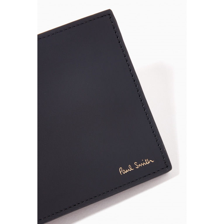 Paul Smith - Signature Stripe Billfold Wallet in Leather Black