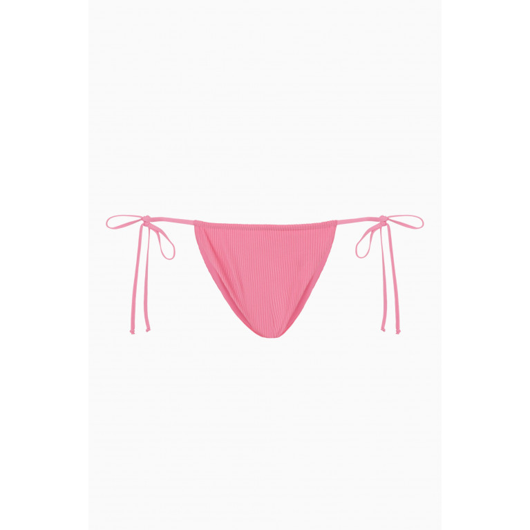 Frankies Bikinis - Tia Ribbed Bikini Bottom Purple