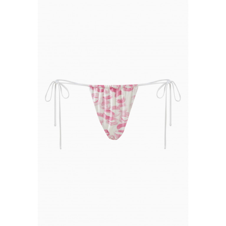 Frankies Bikinis - x Sydney Sweeney Tia String Bikini Briefs Pink