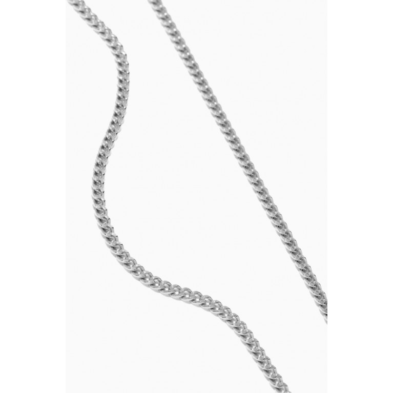 Miansai - Cuban Chain Necklace in Sterling Silver, 2mm